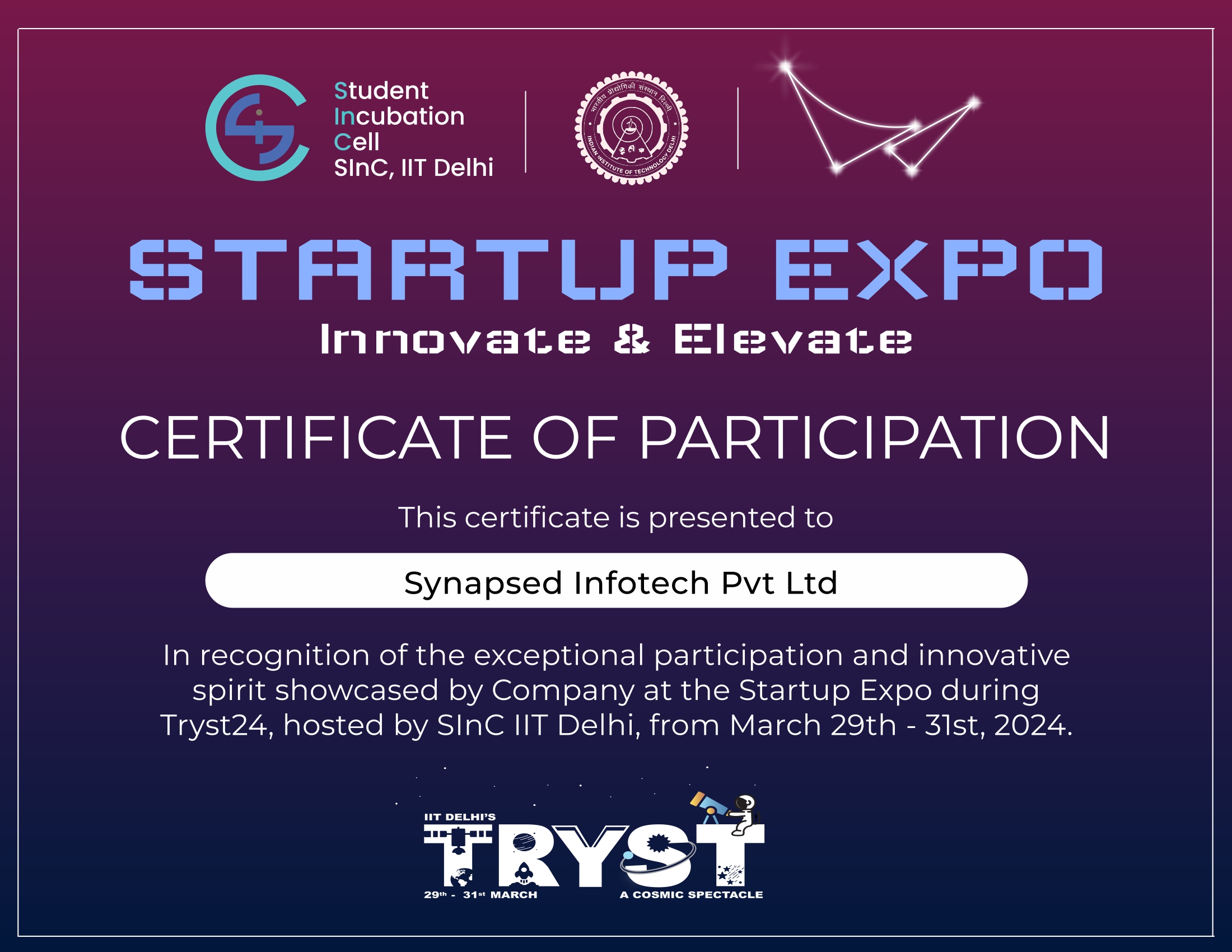 IIT Delhi Tryst Event